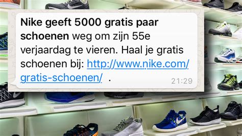 nike geeft gratis schoenen link|Let op! Bericht over gratis Nike schoenen is nep.